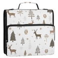 thumbnail image 5 of FORMRS Zipper Binder with Shoulder Strap 2-inch Ring 500 Sheet Capacity File Bag, Christmas Forest, 5 of 5