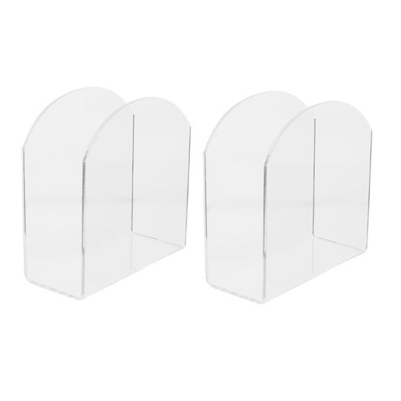 LOLIPPYY 2-Pack Acrylic Napkin Holder Clear Transparent Towel Box for Kitchen and Dining Room Decor