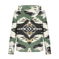 thumbnail image 4 of LEKWK Women's Fashion Hoodies & Sweatshirts Regular Fit Hooded Long Sleeve Tops Regular Fit Native Southwestern Print Sweatshirts Vintage Tribal Design Vacation Lounge Outfits, 4 of 5