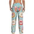 thumbnail image 3 of Xecao Colorful Donut Men's Straight Lounge Pajama Pants: The Ultimate in Comfortable Sleepwear, 3 of 9