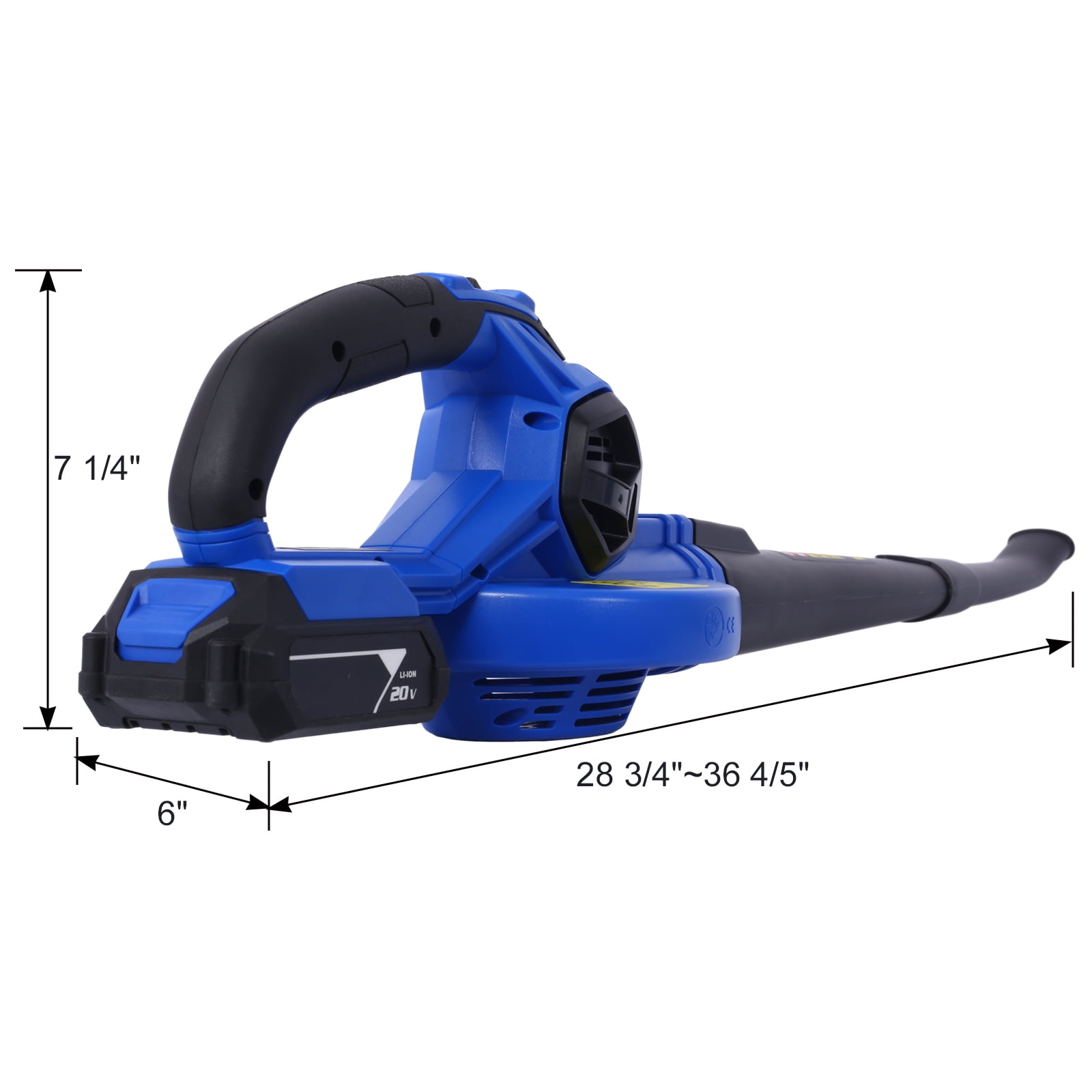 Electric Leaf Blower, Cordless Leaf Blower With Charger, 2-speed Settings, 20V Battery, Ergonomics Light Weight Leaf Blower Cordless For Patio, Garden