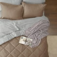 thumbnail image 4 of U by Bedsure Brown King Size Comforter Set - 7 Pieces Reversible King Bed in a Bag, King Bed Set Brown and Grey with Comforters, Sheets, Pillowcases & Shams, 4 of 7