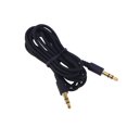 thumbnail image 1 of Cable de audio estéreo Troglfold de 1,5 metros (3,5 mm) macho a macho, adaptador de extensión para auriculares, para smartphones y tabletas (negro), 1 of 8