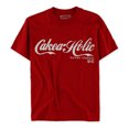 thumbnail image 1 of SUVAS Mens Cake A Holic Logo Graphic T-Shirt, Red, Small, 1 of 1