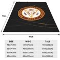 thumbnail image 4 of Bethune-Cookman A University Queen Blanket Lightweight Blanket for Bed, Sofa Microplush - Ultra Soft Warm Blanket, 4 of 5