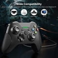 thumbnail image 2 of Controlador con cable para Xbox One, controlador de juegos con cable para Xbox One PC Windows 7/8/10, con conector de audio Turbo de doble vibración (negro), 2 of 5