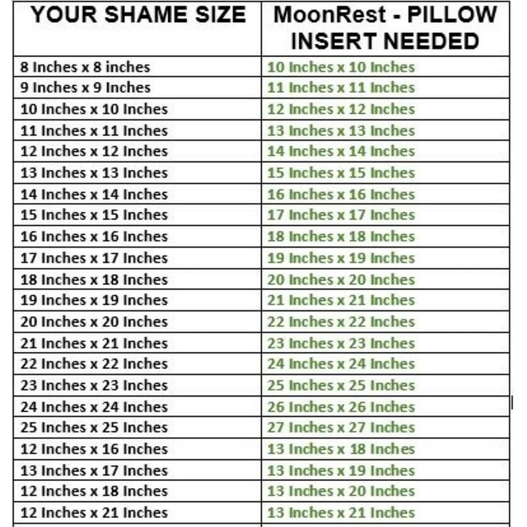 MoonRest 18x18 Inch Synthetic Down Alternative Square Pillow Insert Form  Stuffer for Sofa Shams, Decorative Throw Pillow, Cushion and Bed Pillow