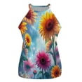 thumbnail image 3 of Sunflower 2025 Women's Round Neck Vest Sleeveless Casual Sleeveless Long Women's Vest Top, 3 of 6