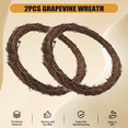 thumbnail image 4 of 2PCS 14 Inch Grapevine Wreaths for DIY Christmas Craft Wedding Decors, 4 of 9