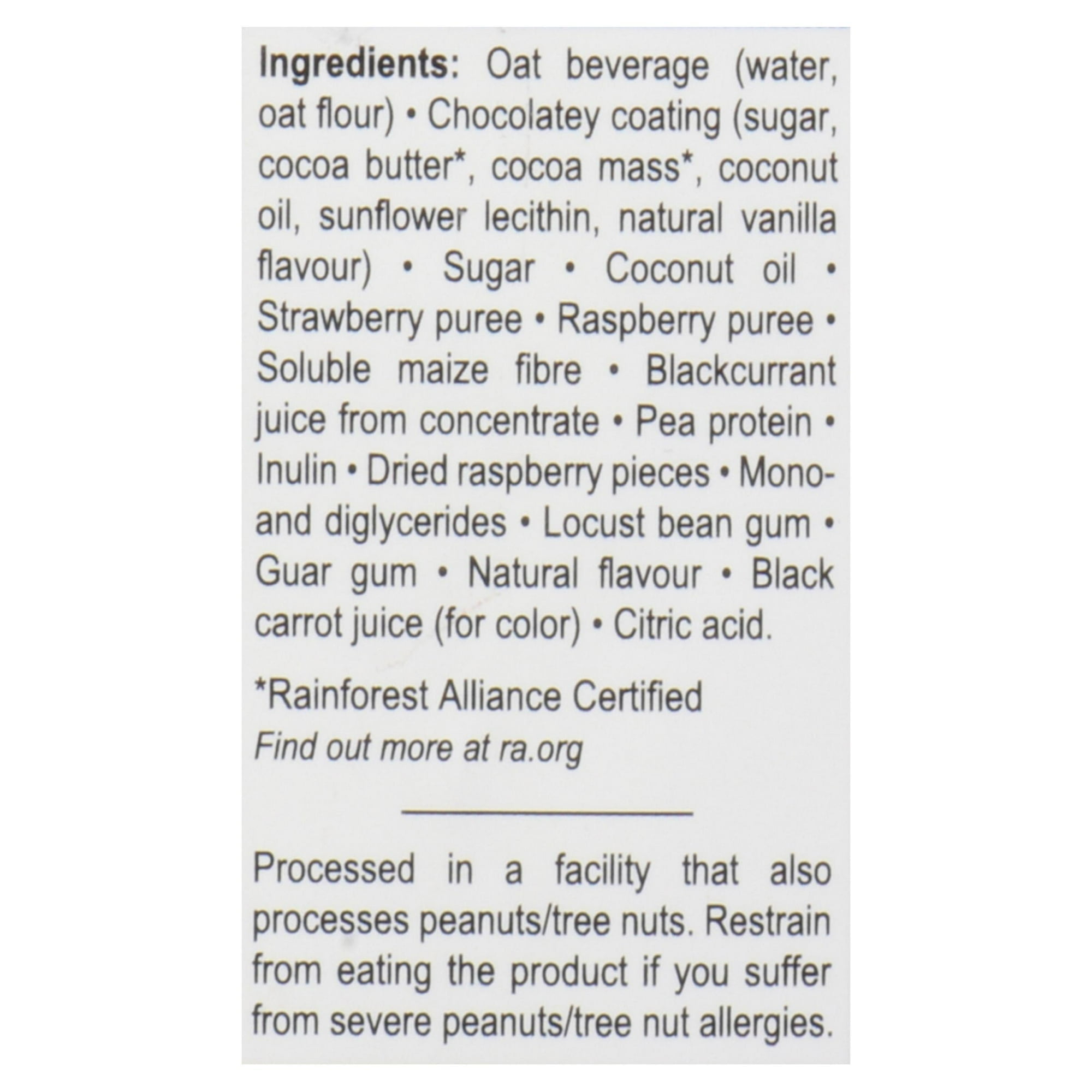 Snö Framboises croquantes barres à base de plantes