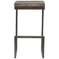 thumbnail image 6 of Porter Designs Cube Architectural Metal and Mango Wood 30" Bar Stool, 6 of 12