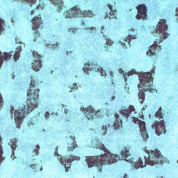 Ahgly Company Indoor Square Abstract Light Blue Modern Area Rugs, 6' Square