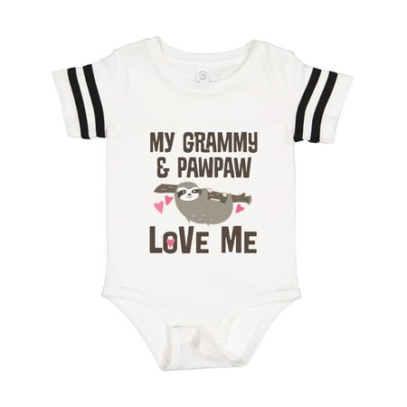 

Inktastic Grammy and Pawpaw Sloth Gift Baby Boy or Baby Girl Bodysuit