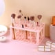 thumbnail image 1 of Escurridero y organizador de brocha de maquillaje de 72 agujeros - Soporte de sobremesa de plástico rosa, gris o blanco para cosméticos y materiales artísticos, 1 of 8