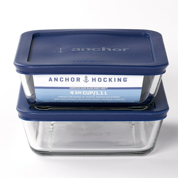 anchor glass storage containers with lids