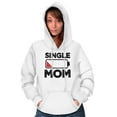 thumbnail image 4 of Single Mom Funny Dying Battery Joke Hoodie Sweatshirt Women Brisco Brands X, 4 of 4