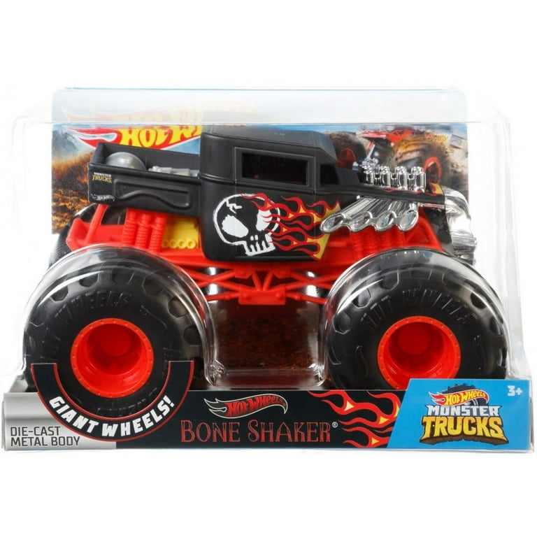 Hot Wheels Monster Trucks 1:24 Scale Bone Shaker Vehicle 