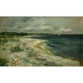 thumbnail image 2 of Twachtman, John Henry 18x12 Gold Ornate Wood Framed with Double Matting Museum Art Print Titled - Storm Clouds, 2 of 4