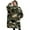 Classic Camo Green, variant on Oversized Wearable Blanket Hoodie,Gray Green Camo Textured Pattern Sherpa Blanket Hoodie with Super Pockets,Super Warm Fuzzy Pullover for Women & Men