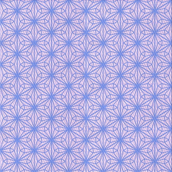Ahgly Company Machine Washable Indoor Square Transitional Purple Area Rugs, 6' Square