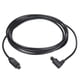 thumbnail image 1 of Cable de audio de fibra óptica 90 grados cable óptico digital 7.8 pies TOS enlace PVC plástico para TV DVD negro, 1 of 6