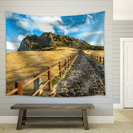 wall26 - Songsan Ilchulbong in Jeju Island , South Korea - Fabric Wall Tapestry Home Decor - 68x80 (Best Month To Visit Jeju Island Korea)
