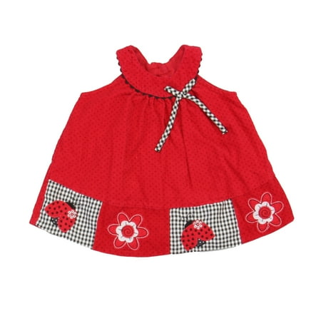 

Pre-owned Rare Editions Girls Red | Black | Lady Bug Jumper size: 12 Months