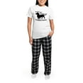 thumbnail image 5 of CafePress - Dachshund Mommy Women's Light Pajamas - Women's Short Sleeve Print T-Shirt and Pants Light Cotton Pajama Set, 5 of 7