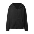 thumbnail image 4 of Hoodies for Women,Hoodie Women Trendy Preppy Long Sleeve Sweatshirt for Casual Tops,Sweatshirt for Women,Z05 Black,S, 4 of 5