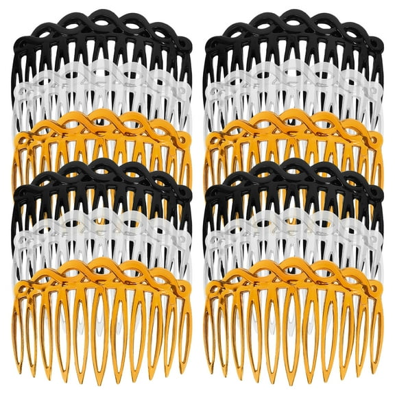 Eease 12pcs Women Hair Side Combs Decorative Side Hair Combs Girls Hairpin Hair Accessories