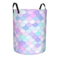 thumbnail image 2 of Bingfone Rainbow Scales Waterproof Foldable Laundry Hamper Bucket With Handles For Storage Bin,Clothes Hamper (Medium), 2 of 8