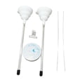 thumbnail image 3 of Tnarru 2 Pieces Beading Funnels Bead Crafting Tools Clay Bead Stringing Tool with Beading Pins Beading Tools Kit for Jewelry Making , With Thread and Clip, 3 of 8