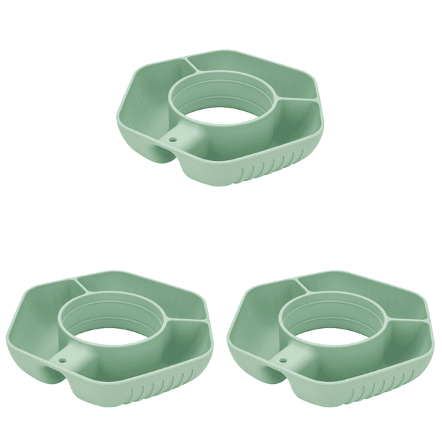 Snack Bowl Recipiente Silicona para Refrigerios Anillo 40 Oz () Verde