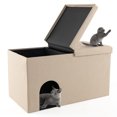thumbnail image 2 of Spaco Cat Litter Box Enclosure Hidden Furniture with Urine Proof Litter Mat-Beige,Cat Litter Box Enclosure, Cat Litter Box Furniture, Pet Crate, Cat Washroom Cabinet, Fits Most Litter Box, 2 of 6