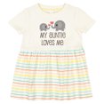 thumbnail image 3 of Inktastic My Auntie Loves Me Girls Baby Dress, 3 of 5