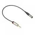 thumbnail image 4 of Câble Audio 3.5mm Mâle vers Mini XLR 3 Broches Mâle pour Appareil Photo Reflex, 4 of 6