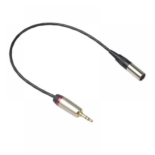 Câble Audio 3.5mm Mâle vers Mini XLR 3 Broches Mâle pour Appareil Photo Reflex
