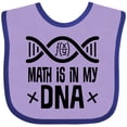 thumbnail image 3 of Inktastic Funny Math is in My Dna Boys or Girls Baby Bib, 3 of 4