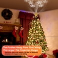 thumbnail image 2 of Proyector LED IPOW con diseño de copos de nieve y estrella para árbol de Navidad, 2 of 7