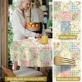 thumbnail image 5 of Pioneer Flower Floral Print Pattern Round Tablecloth 60 X 60 Inch, Wrinkle Resistant Wipeable Table Cloth for Kitchen Dining Picnic Patio Party, 5 of 6