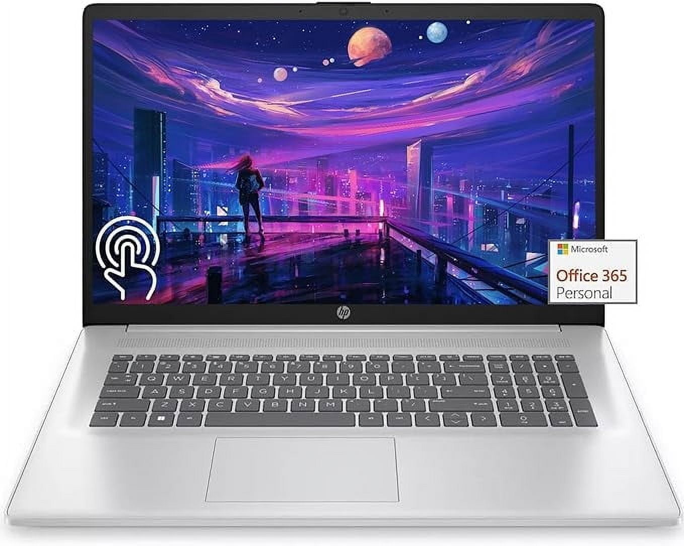 HP Touchscreen Laptop for Student and Business, 17.3" HD+ Touch Laptop, Intel Pentium Silver-N5030, 4GB RAM, 128GB SSD, Windows 11 Home in S Mode
