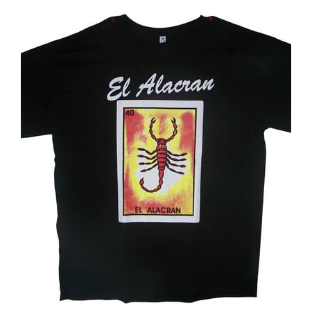 - EL Alacran Lottery T-Shirts Loteria T-Shirts Mexican T-Shirts US Screen Printed XLarge - Gifts (MXTS313*)