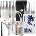 thumbnail image 4 of Kit de candado impermeable de 37 púas con llaves de acero inoxidable, 4 of 9
