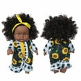 qucoqpe 12Inch Black Baby Doll Set African American Doll Set