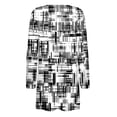 thumbnail image 4 of MKLEKYY Veste Matelassée Femme Cardigan Basique Imprimé Décontracté avec Poche Manteau à Manches Longues, 4 of 4