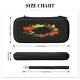 thumbnail image 4 of Leaves, Pinecone And Poinsettia. (2), Carrying Case For Nintendo Switch & OLED Version, Eva Pouch Case for Console & Accessories with 10 Game Card Slot & Wristband, Black, 4 of 6