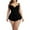 A_ Black, variant on UTSJKR Women Bathing Suit One Piece, Plus Size Swim Dress One Piece Swimsuits Swim Romper Bathing Suits Tummy Control Modest Swimdress Black 10