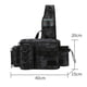 thumbnail image 3 of Bolso De Equipo De Pesca Pesca Bolsa de pesca Crossbody Tackle Bag Outdoor Fish Gear Waist Pack (camuflaje negro), 3 of 5