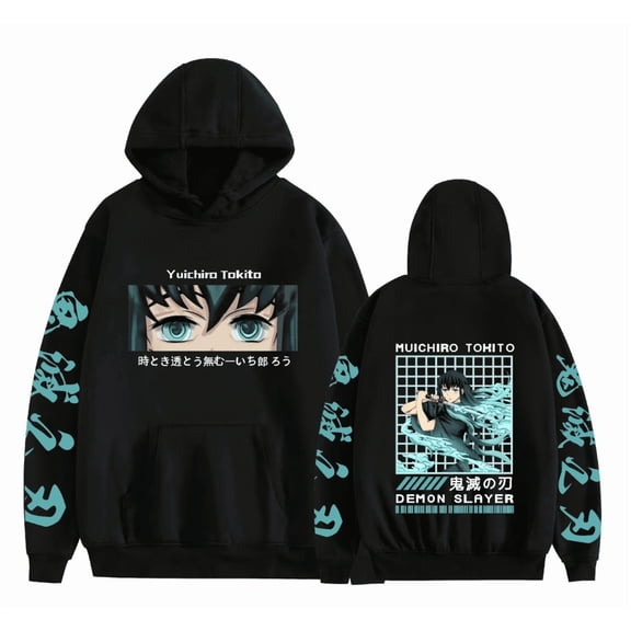 KJCEWSTX Anime Muichiro Tokito Hoodie Tokito Muichiro Harajuku Street Pullover Demon Slayer Hoodie