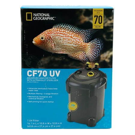 National Geographic CF70 UV Aquarium Canister Filter with Ultraviolet